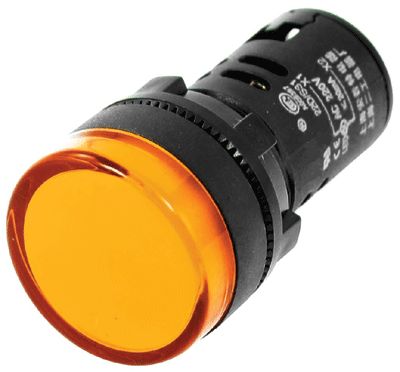 LED-märkeslampa 22mm 110Vdc orange