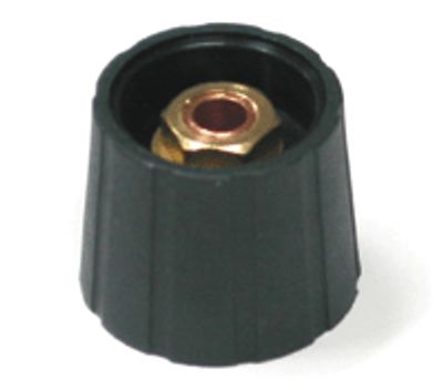 Enhetshuvud, nylon 6,35 mm/21 mm svart