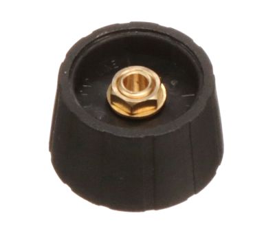 Enhetshuvud, nylon 6,35 mm/29 mm svart