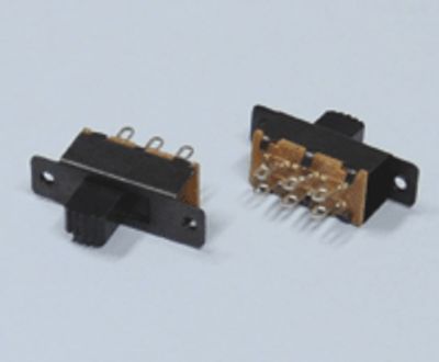 Skjutomkopplare 0,5A 24Vdc 2xON-ON