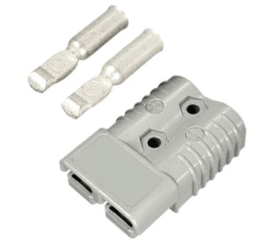 Laddningskontakt 2-polig 36V 175A grå