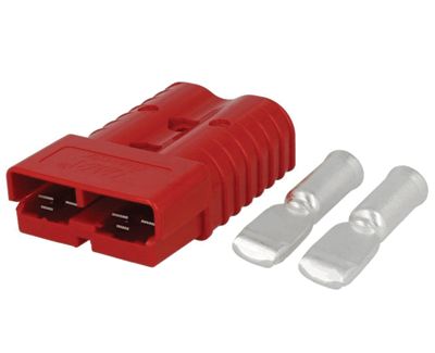 Laddningskontakt 2-polig 24V 350A röd