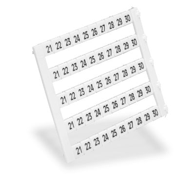 Märkningsset för 5 mm radplintar 21-30 5x10 märken