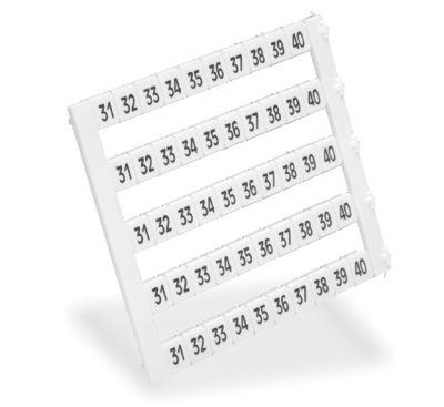 Märkningsset för 5 mm radplintar 31-40 5x10 märken
