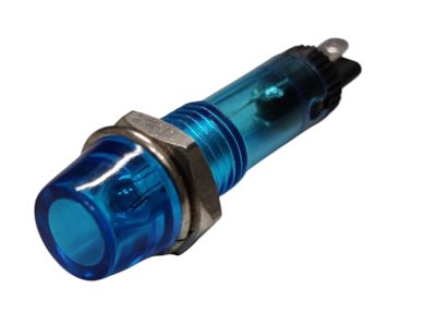 Märkeslampa 12V 7mm blå * Märkeslampa 12V 7mm blå *