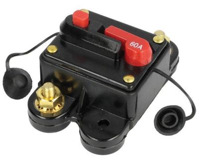 Överströmsskydd (automatsäkring) 12-48Vdc 60A IP67