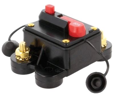 Överströmsskydd (automatsäkring) 12-48Vdc 80A IP67