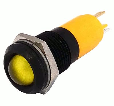 LED-märkeslampa 14mm 24Vac/dc gul (192A1352)