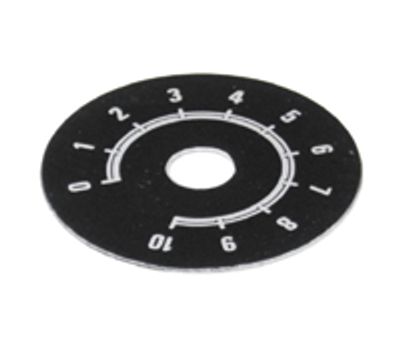 Skalplatta 0-10 49mm svart