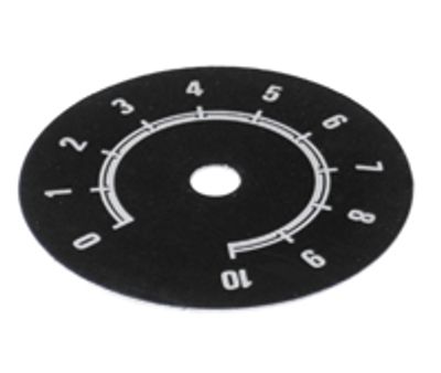 Skalplatta 0-10 80mm svart