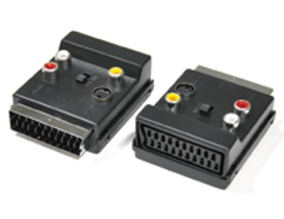 SCART-förlängningskontakt med audio-/videokontakt