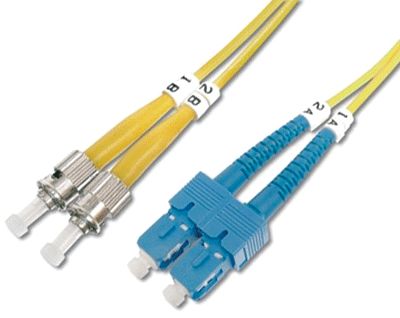 Fiberoptisk kabel SC/ST duplex/singelmod (OS1) 10m (DK-2912-10)