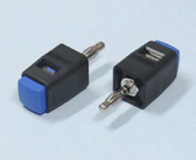 Snabbanslutning för ledare till 4 mm banankontakt 16A blå