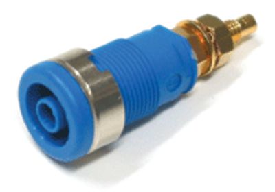 Säkerhetsbanaanhylsa 4mm blå