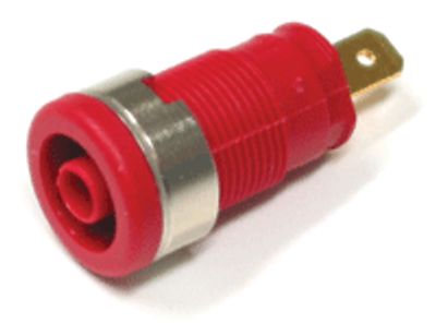 Säkerhetsbanaanhylsa 4mm röd