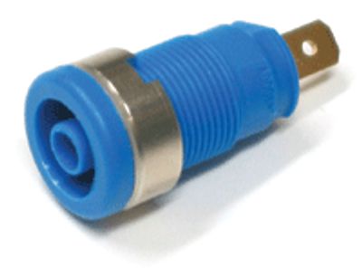 Säkerhetsbanaanhylsa 4mm blå