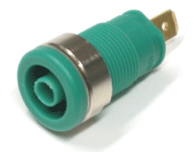 Säkerhetsbanaanhylsa 4 mm grön