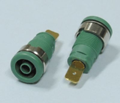 Säkerhetsbanaanhylsa 4mm grön