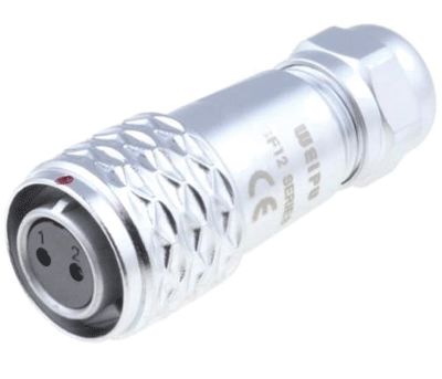 Vattentät kontakt IP67 2-polig hona