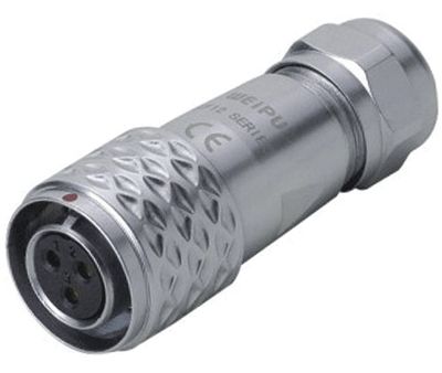 Vattentät kontakt IP67 3-polig hona