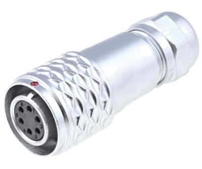 Vattentät kontakt IP67 6-polig hona