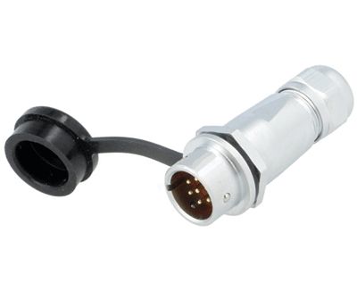 Vattentät förlängningskontakt IP67 7-polig hane
