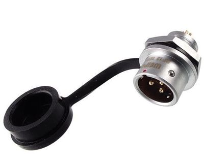 Vattentät chassikontakt IP67 3-polig hane