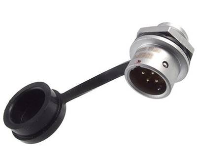 Vattentät chassikontakt IP67 4-polig hane