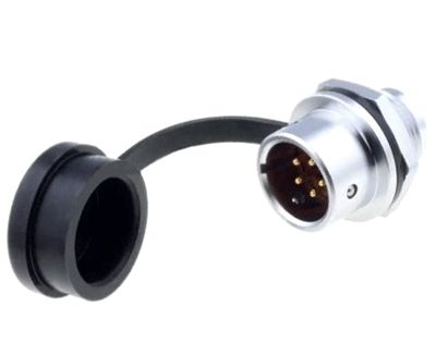 Vattentät chassikontakt IP67 5-polig hane