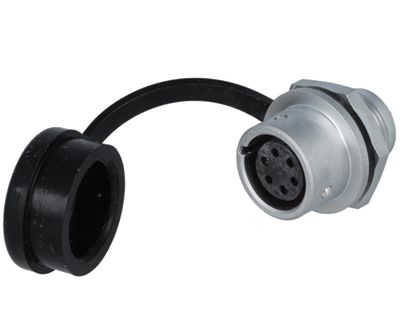 Vattentät chassikontakt IP67 6-polig hona