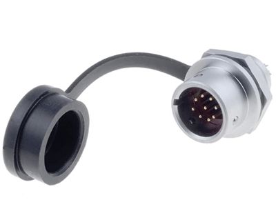 Vattentät chassikontakt IP67 9-polig hane