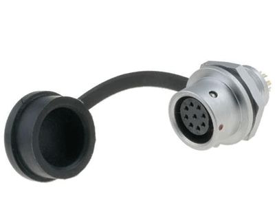 Vattentät chassikontakt IP67 9-polig hona