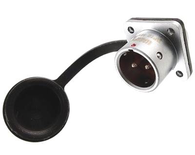 Vattentät husskontakt IP67 2-polig hane