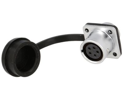 Vattentät chassikontakt IP67 5-polig hona