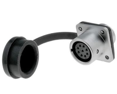 Vattentät chassikontakt IP67 9-polig hona