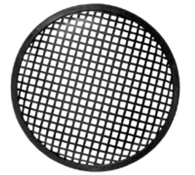 Högtalarskydd metall 10"/254mm svart
