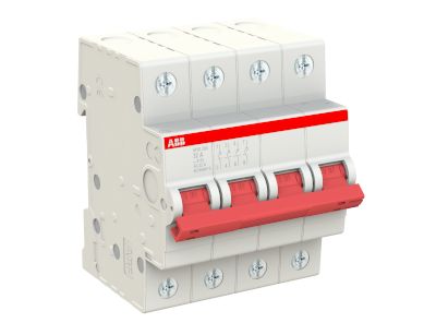 Spakbrytare för DIN-skena 4xON-OFF 32A 240Vac