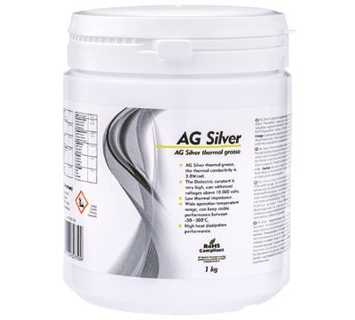 Värmeledare "silvertandkräm" 3,8W/mK 1kg (ART.AGT-149)