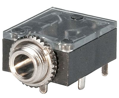 Stereojack 3,5 mm för kretskort med strömbrytare (ST-3519)