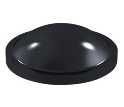 Gummifot med klister 8x2,2mm svart