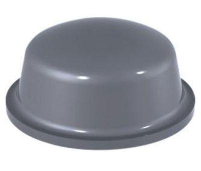 Gummitäcke med klister 11,1x5mm grå