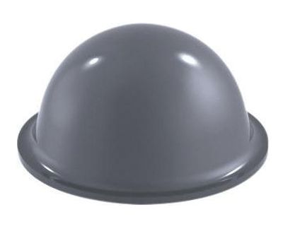 Gummitäcke med klister 19x9,4mm grå *