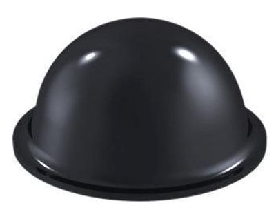 Gummipäls med klister 19x9,4 mm svart