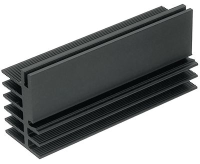 Kylplatta 2,8°K/W 100x45x30mm svart (SK481-100SA)