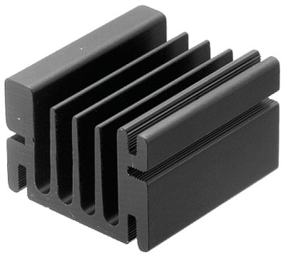 Kylplatta 5,0°K/W 50x46x33mm svart (SK68-50SA)