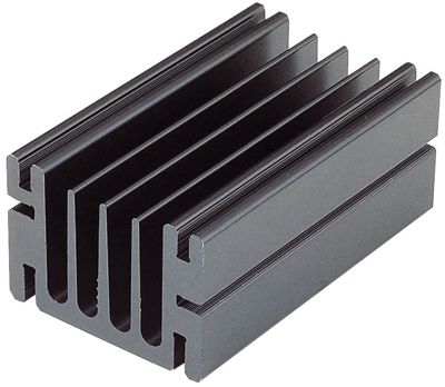 Kylplatta 3,8°K/W 75x46x33mm svart (SK68-75SA)