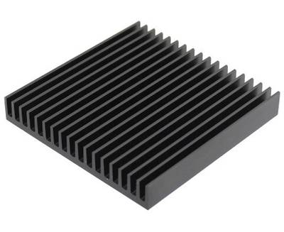 Kylplatta 2,1°K/W 100x100x15mm svart (SK81-100SA)