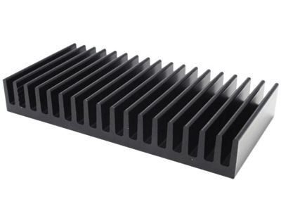 Kylplatta 3,4°K/W 37,5x100x15mm svart (SK81-37,5SA)