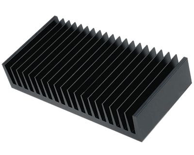 Kylplatta 3°K/W 50x100x15mm svart (SK81-50SA)