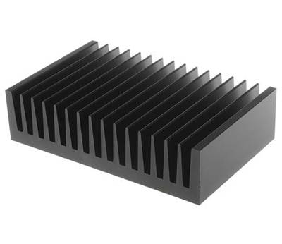 Kylplatta 0,9°K/W 100x160x40mm svart (SK85-100SA)